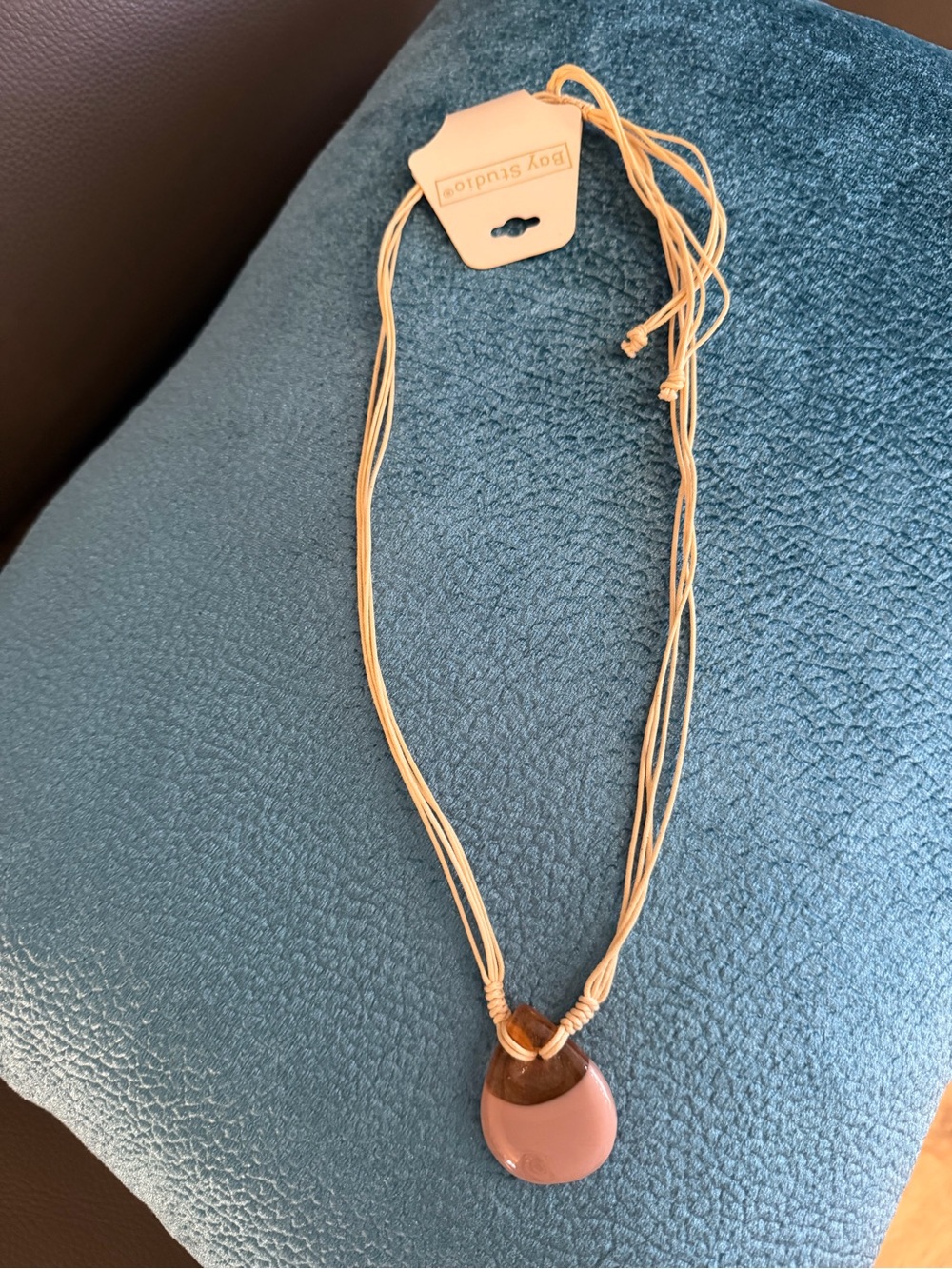 Necklace with stone